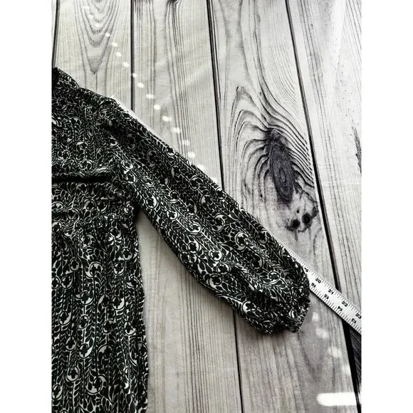 Max Studio London Sz S Dress Sheer Coastal Boho Bohemian Flowy - Picture 5 of 9